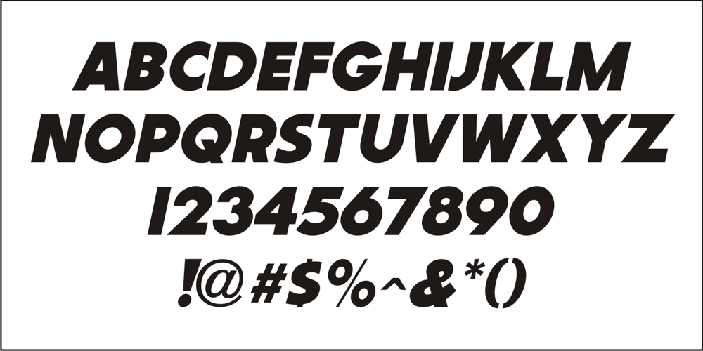 Intermediate JNL font