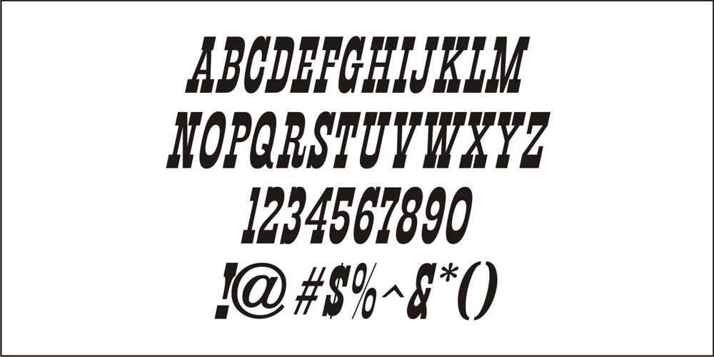 Mule Train JNL font