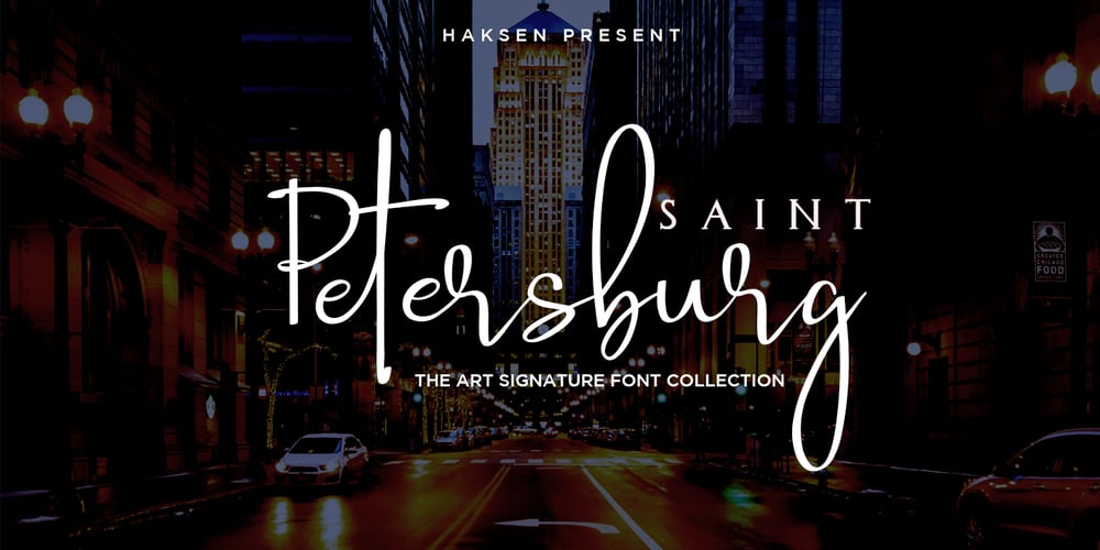 Saint Petersburg font
