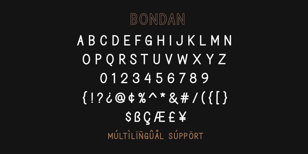 Bondan Regular font