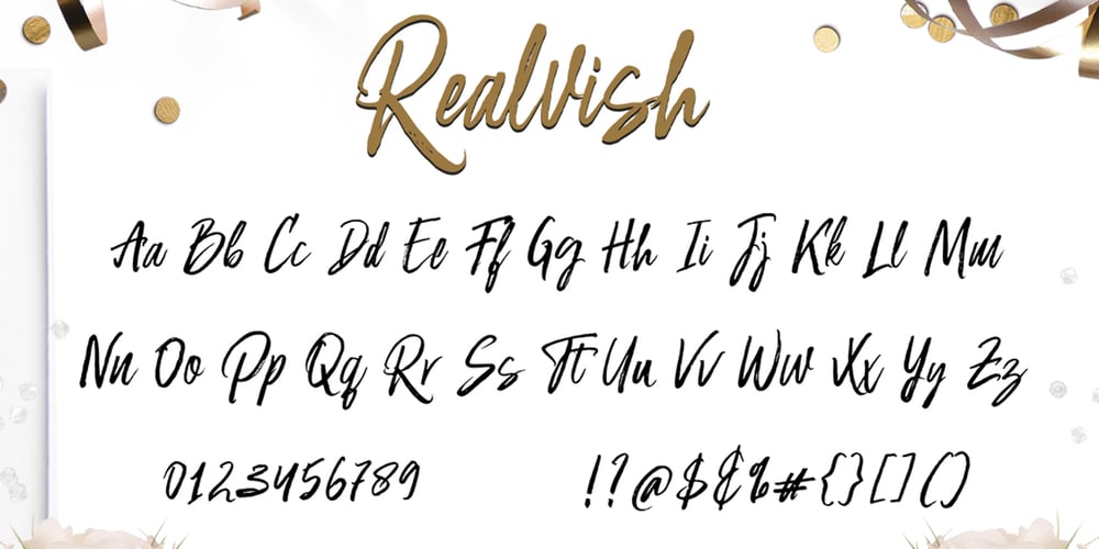 Realvish font