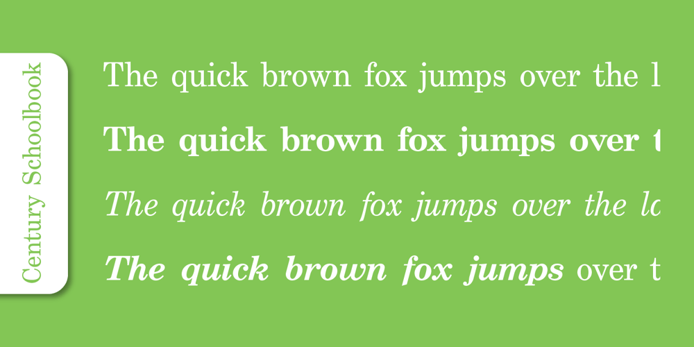 Century Schoolbook Pro font