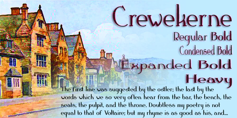 Crewekerne font