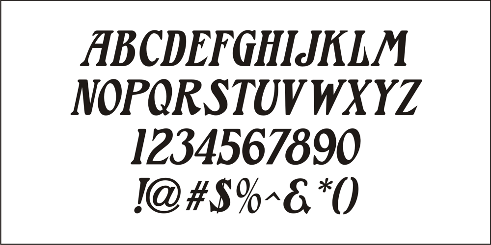 Nouveau Years JNL font