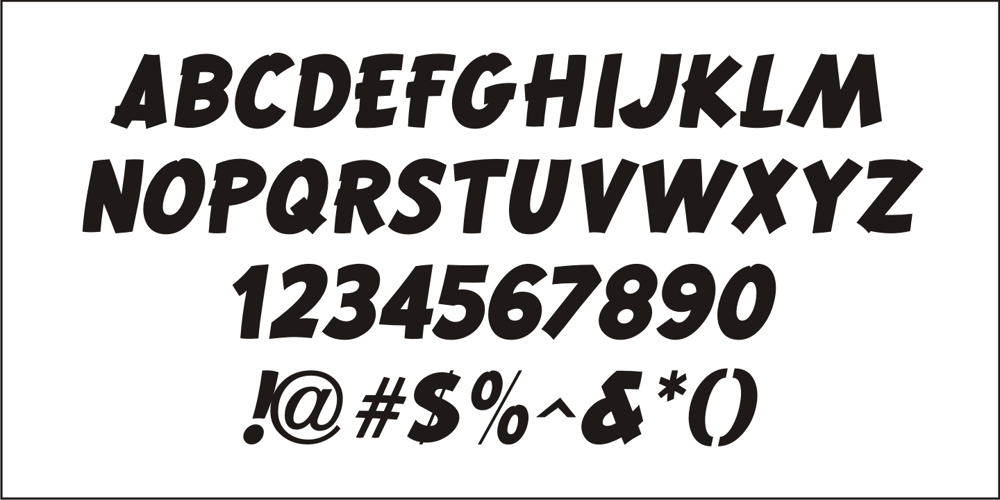 Quick Poster JNL font