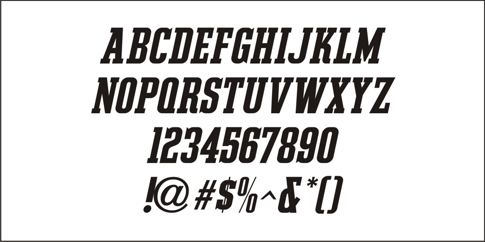 Slab Compact JNL font