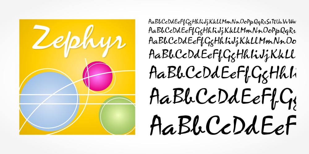 Zephyr font