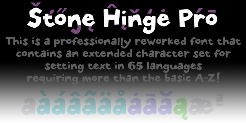 Stone Hinge Pro font