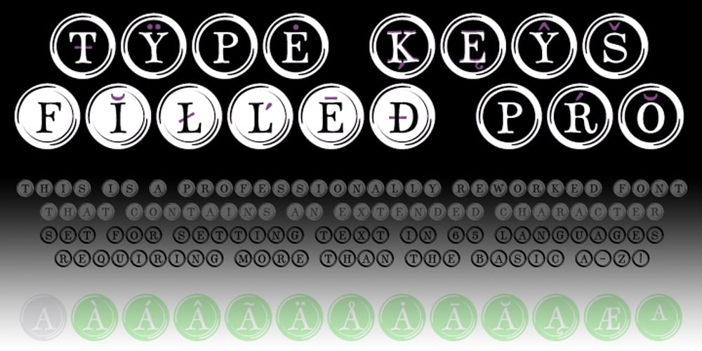 TypeKeys Pro font