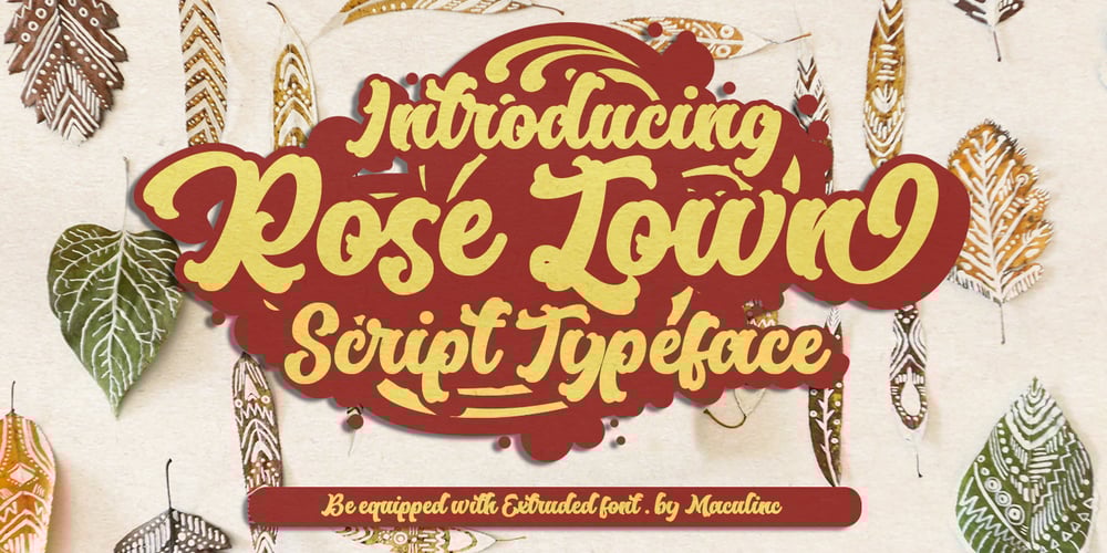 Rose Town font