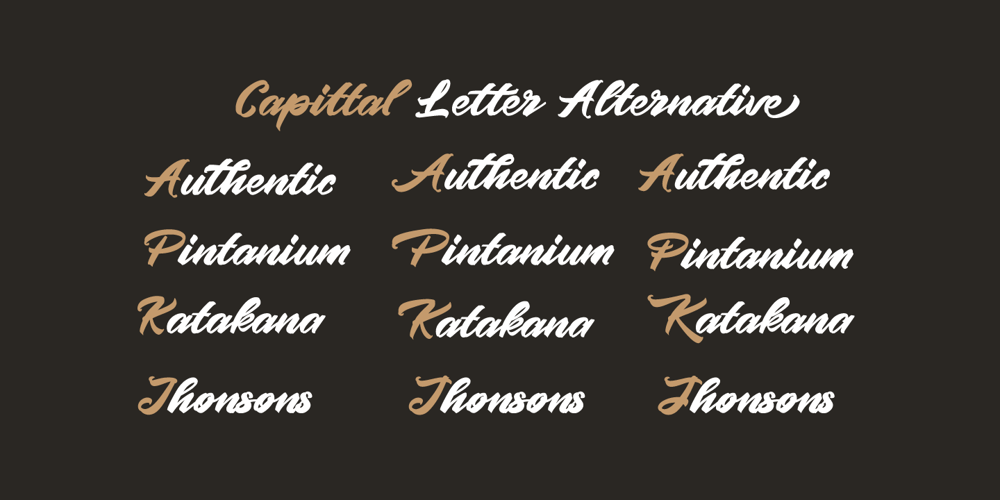 Pintenium Script font