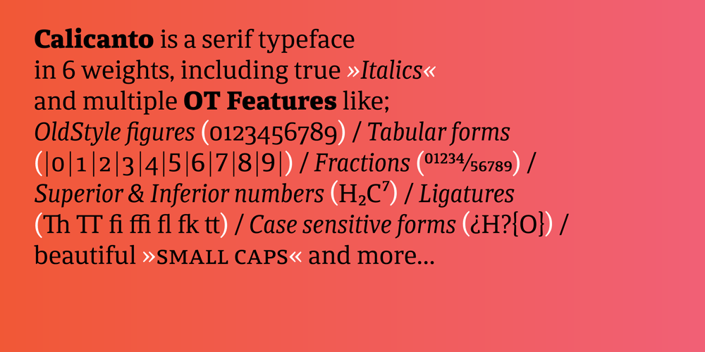 Calicanto font
