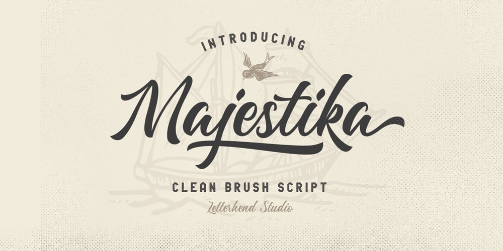 Majestika Script font