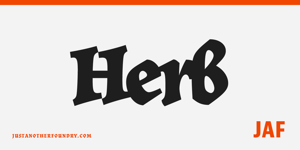 JAF Herb font