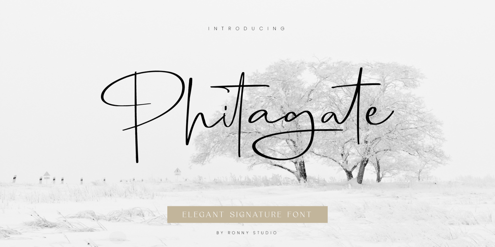 Phitagate font