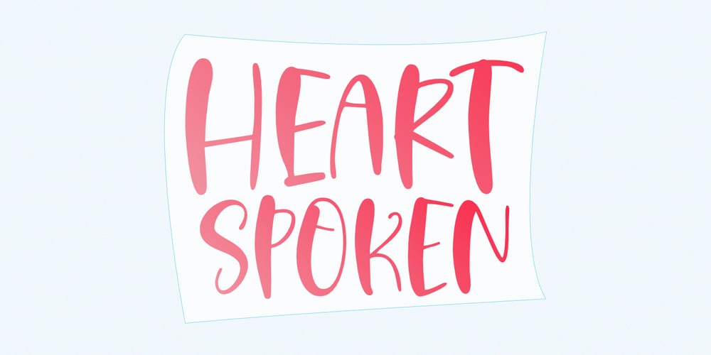 Heart Spoken font