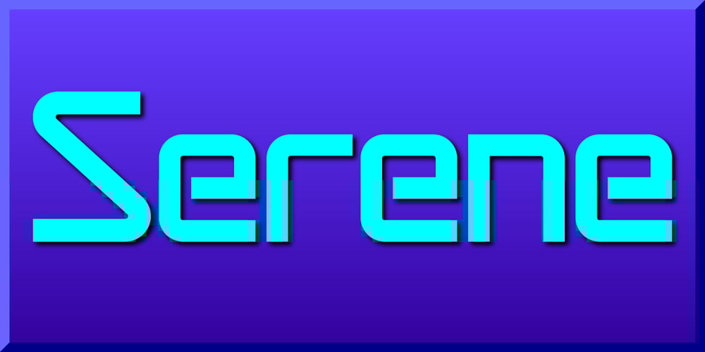 Serene font