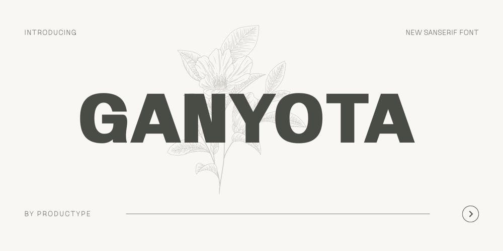 Ganyota font