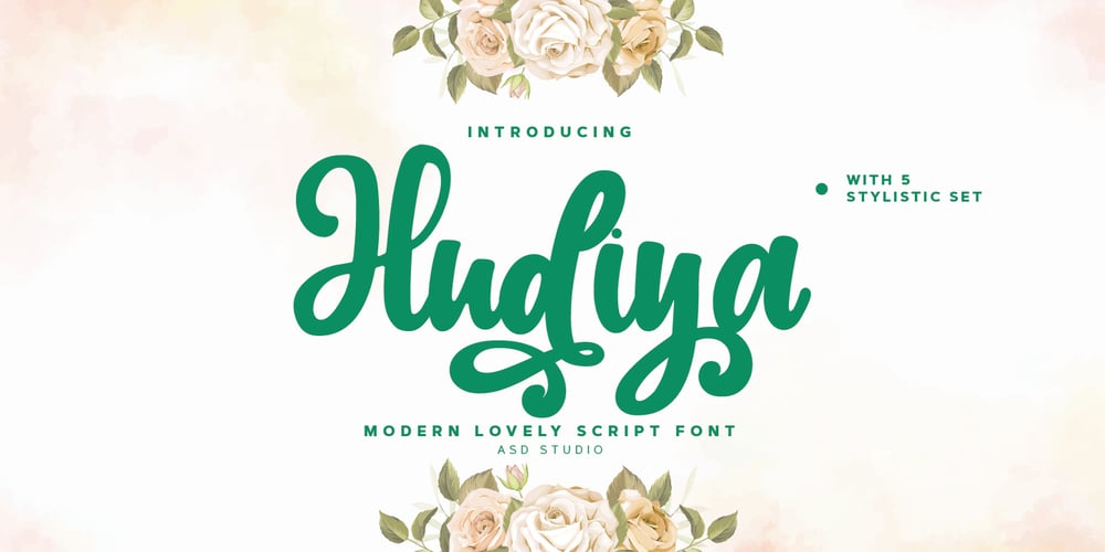 Hudiya Script font