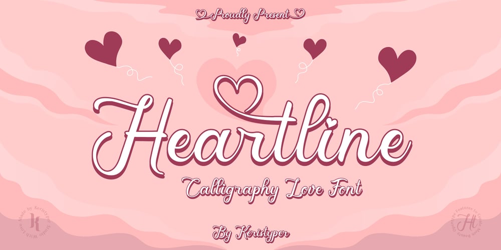 Heartline font