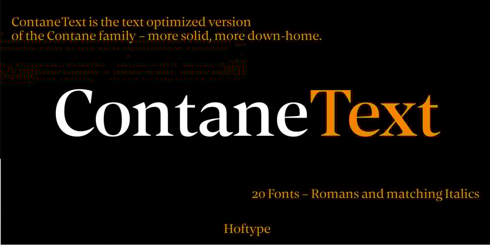 Contane Text font