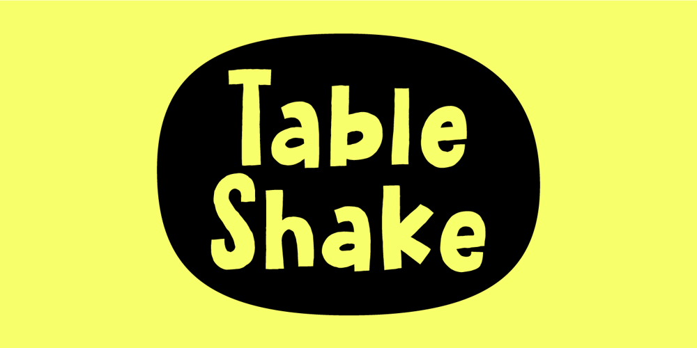 Table Shake font