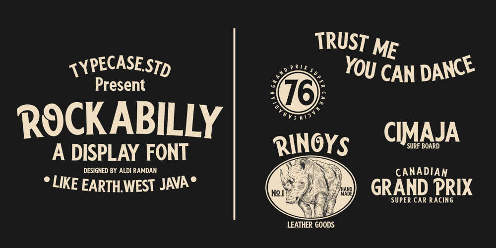 Rockabilly font
