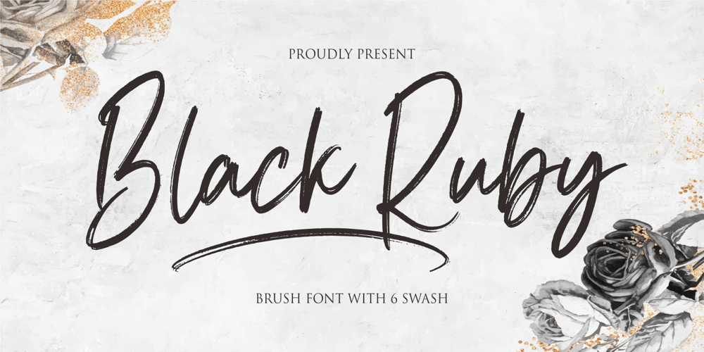 Black Ruby font