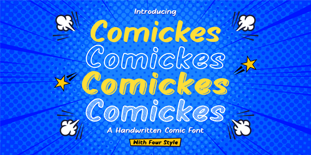 Comickes font