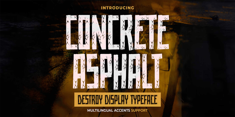 Concrete Asphalt font