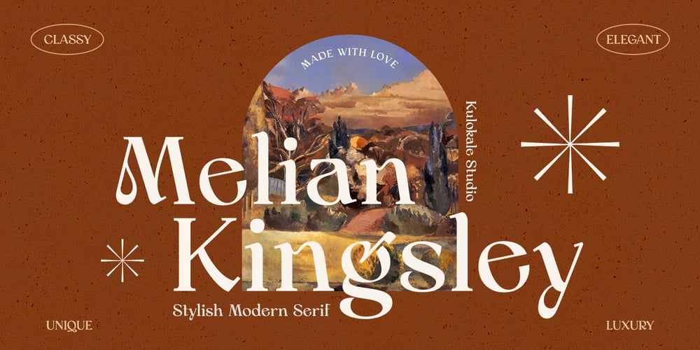Melian Kingsley font