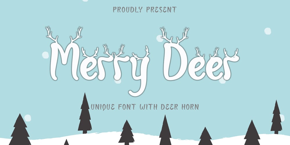 Merry Deer font