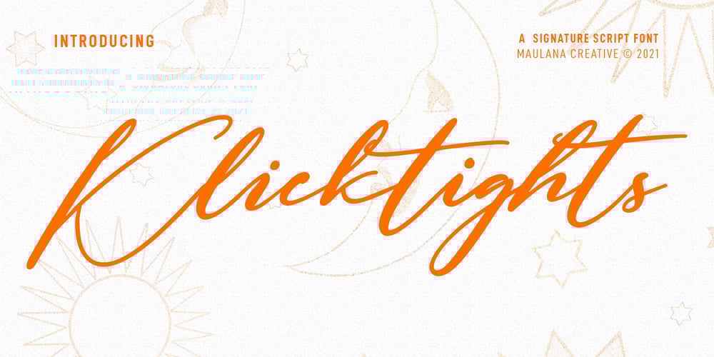 Klicktights font