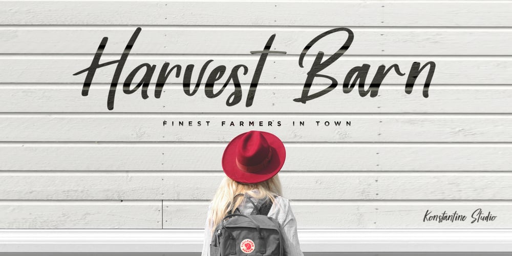 Harvest Barn font