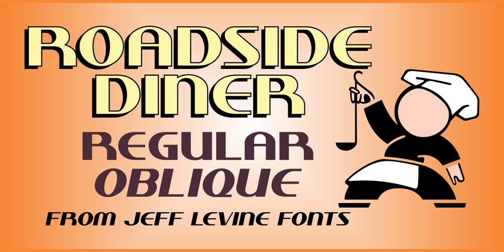 Roadside Diner JNL font