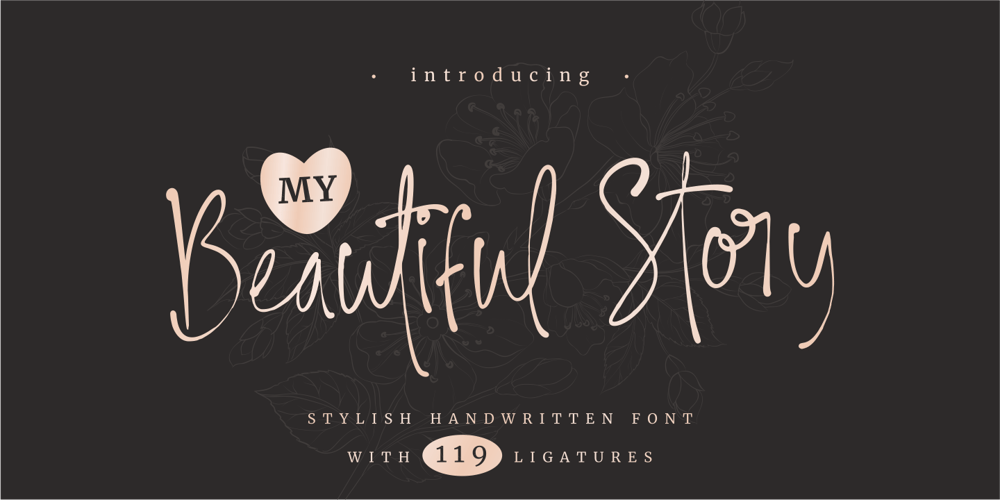 My Beautiful Story font