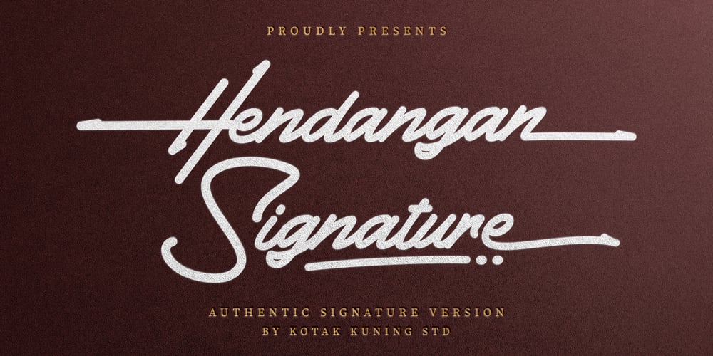 Hendangan font
