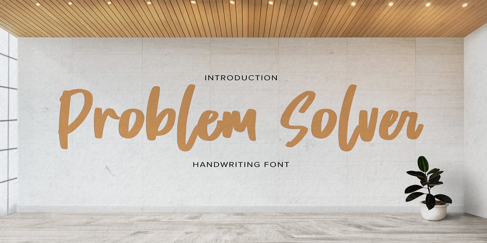 Problem Solver font