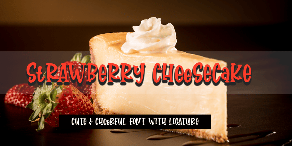 Strawberry Cheesecake font
