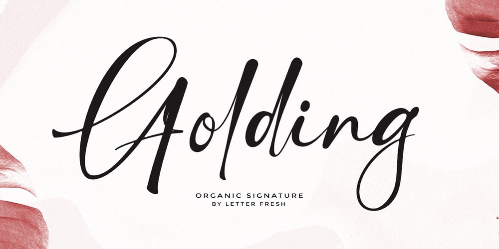 Golding Signature font
