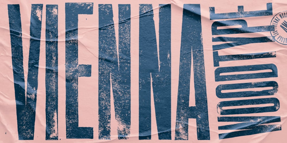 Vienna Woodtype font