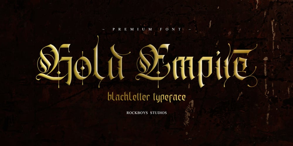 Gold Empire font
