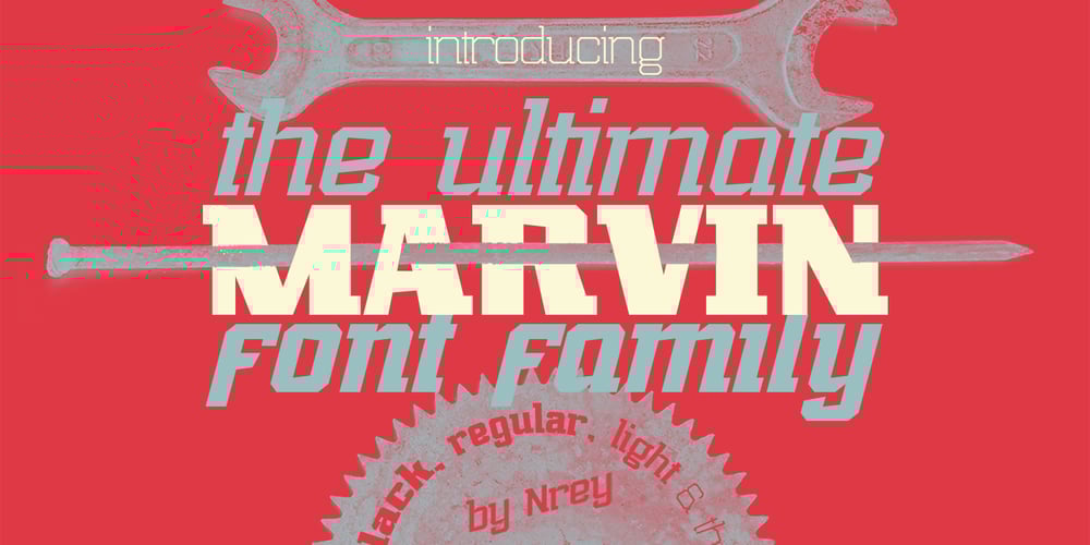 Marvin Slab font