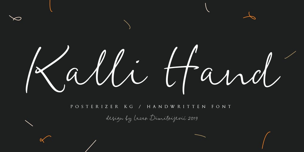 Kalli Hand font