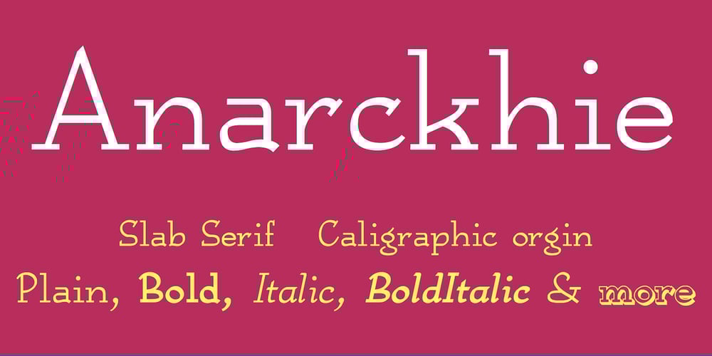 Anarckhie font