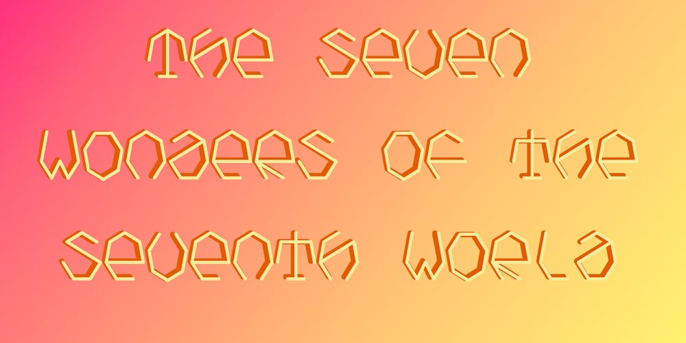 Heptagroan Mono font