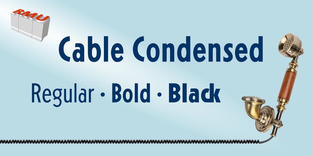 Cable Condensed Std font