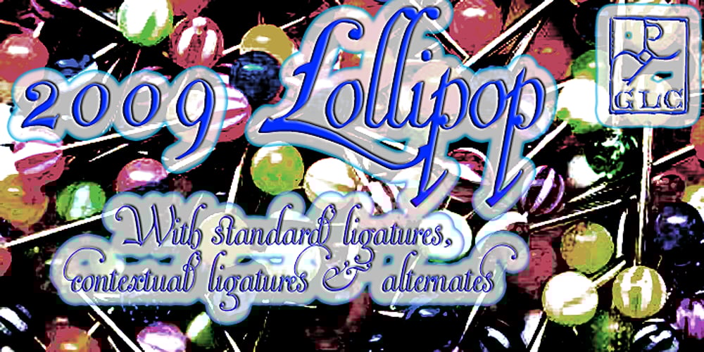 2009 Lollipop font
