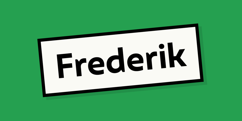 Frederik font