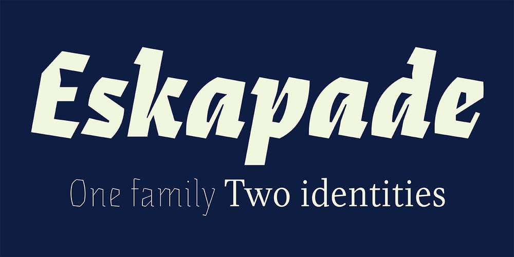 Eskapade font